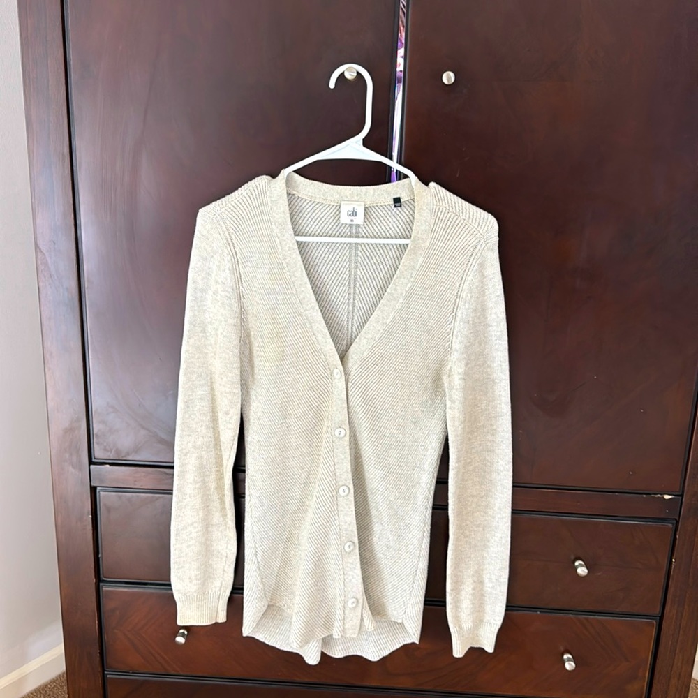 CAbi Shirttail Cardigan